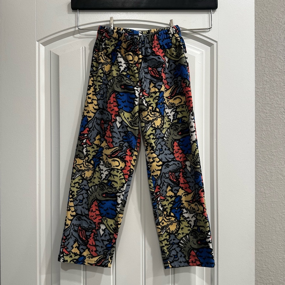 Carter's Boys Multicolor Dinosaur Fleece Pajama Pants